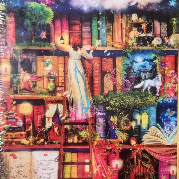 Aimee Stewart SunsOut Jigsaw Puzzle Treasure Hunt Bookshelf 1000 Pieces - Picture 5 of 5